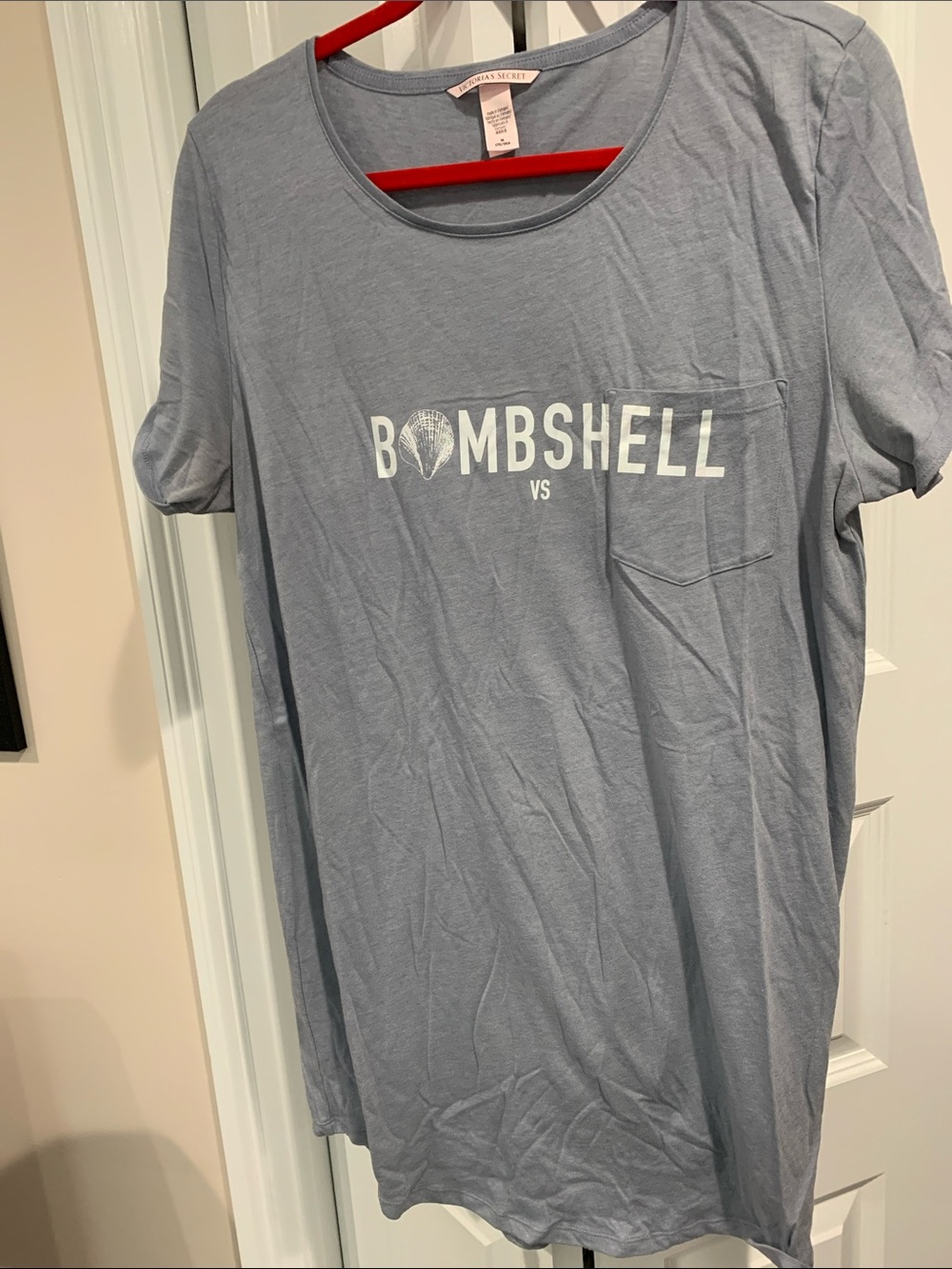 Victoria's Secret Light Blue 'Bombshell' Pocket Tee Nightshirt
